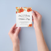 PAPER Golden Poppy Moederdag Brunch Flyer (Hand)