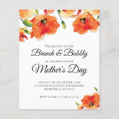 PAPER Golden Poppy Moederdag Brunch Flyer (Voorkant)