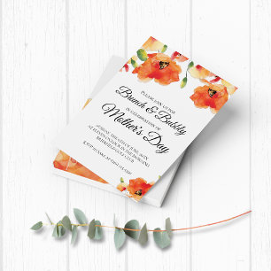 PAPER Golden Poppy Moederdag Brunch Flyer