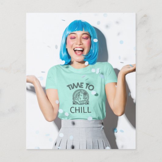 PAPER | Gouden Glitter Foto Dertigste Dankjewel Flyer (Achterkant)