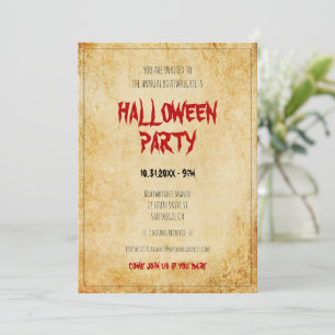  paper Halloween party Kaart