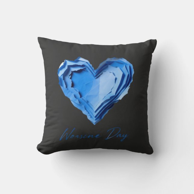 Paper Heart t-shirt  Kussen (Voorkant)