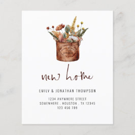 PAPER | Herfst Wilde Bloemen Nieuw Adres Flyer