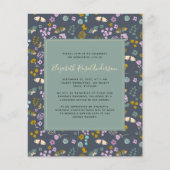 PAPER Herinneringsuitnodiging | Wildflower Blue Flyer (Voorkant)