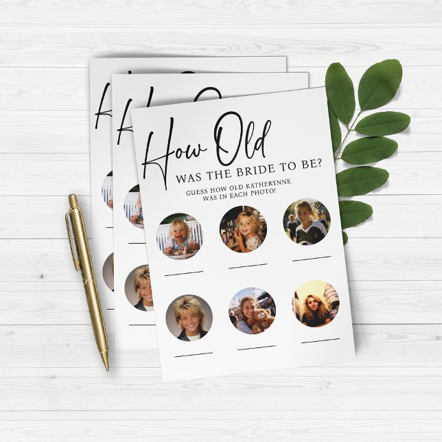 PAPER Hoe oud was Bride Vrijgezellenfeest Party sp (How old was the bride to be?)