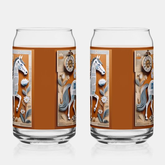 Paper Horse Soda Glass Blikvorm Glas (Links)