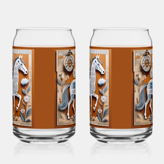 Paper Horse Soda Glass Blikvorm Glas (Rechts)