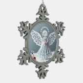 Paper Lace Angel Christmas Crafts Art Tin Sneeuwvlok Ornament (Links)