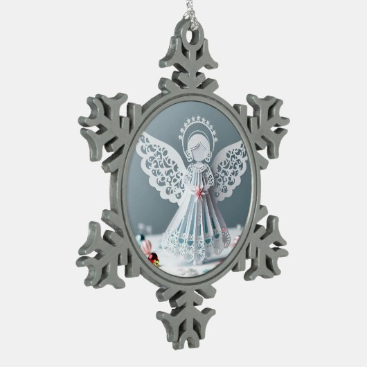Paper Lace Angel Christmas Crafts Art Tin Sneeuwvlok Ornament (Links)