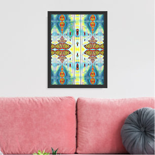 PAPER LANTERNS Kussen Canvas Afdruk