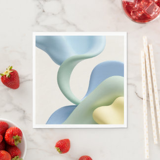 Paper luncheon napkin in stylish graphic servet