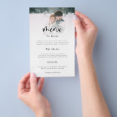 PAPER Minimalistisch menu Bieden van fotoscript (Hand)