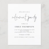 PAPER Moderne Uitnodiging van de Partij van de Uit Flyer (Voorkant)