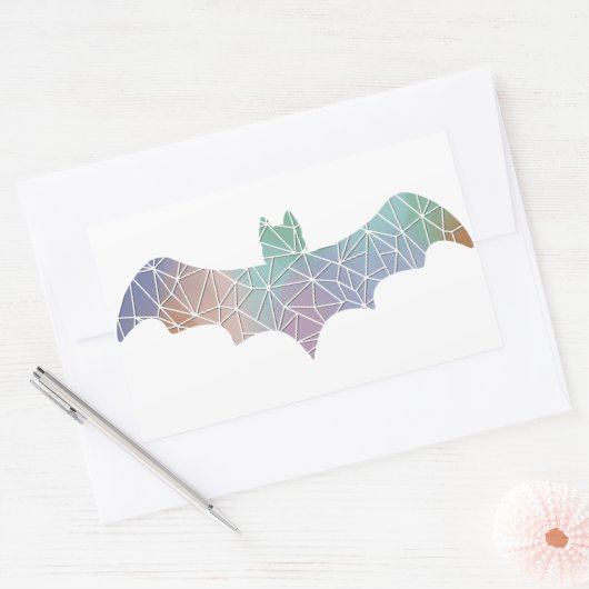 Paper Mosaic Bat Sticker (Envelop)