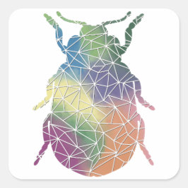 Paper Mosaic Beetle Sticker
