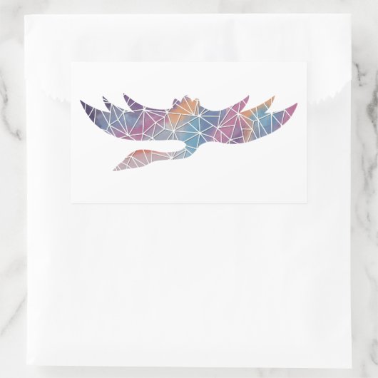 Paper Mosaic Crane Sticker (Tas)