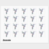 Paper Mosaic Hummingbird Sticker (Vel)