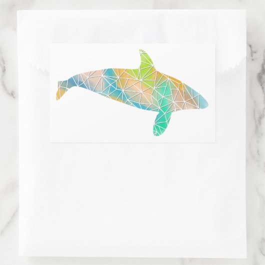 Paper Mosaic Orca Sticker (Tas)
