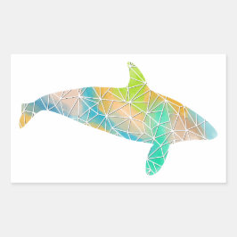 Paper Mosaic Orca Sticker