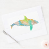 Paper Mosaic Orca Sticker (Envelop)