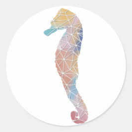 Paper Mosaic Seahorse Sticker