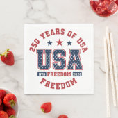 Paper Napkin-250th American Independence Tableware Servet (Insitu)
