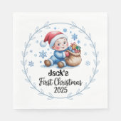 Paper Napkin-Baby’s First Christmas Napkins Servet (Voorkant)