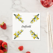 Paper Napkin - Daffodil Pattern Servet (Insitu)