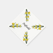 Paper Napkin - Daffodil Pattern Servet (Hoek)