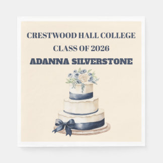 Paper Napkin-Editable Graduation Tableware Set Servet