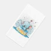 Paper Napkin Happy Baby Blue Elephant  Servet (Hoek)