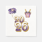 Paper Napkin-Happy New Year 2026 Tableware Set Servet (Voorkant)