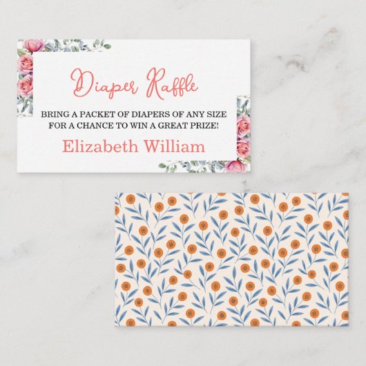 Paper Napkin Informatiekaartje (Voorkant / Achterkant)