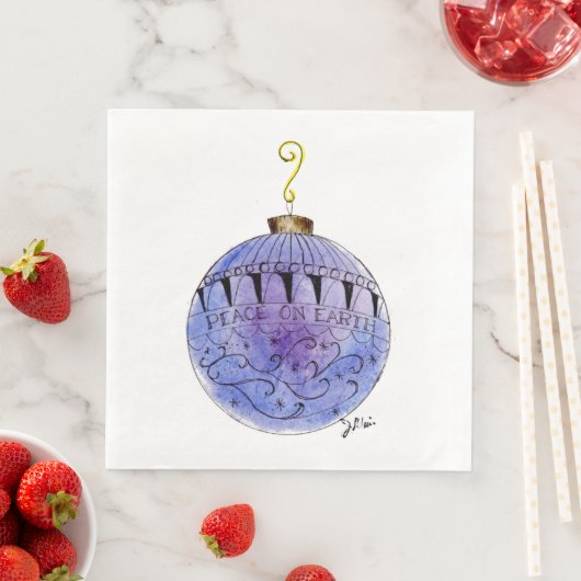 Paper Napkin - Peace on Earth Ornament Servet (Insitu)