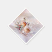 Paper Napkin-White Victorian Christmas Servet (Hoek)