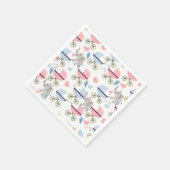Paper Napkins Baby Stroller Elephant Stork  Servet (Hoek)