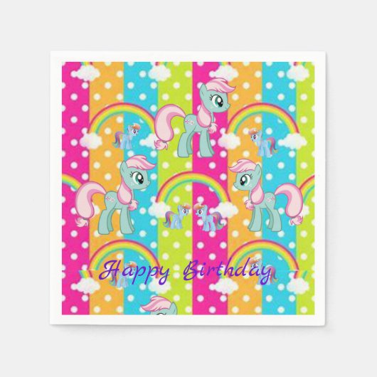 Paper Napkins Birthday Servet (Voorkant)