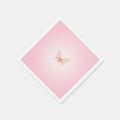 Paper napkins Butterfly Gold Rose Servet (Hoek)