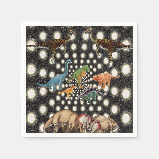 Paper Napkins Dinosaur Servet (Voorkant)