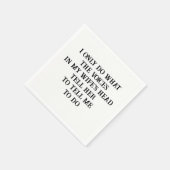 Paper Napkins Husband Wife's Joke  Servet (Hoek)