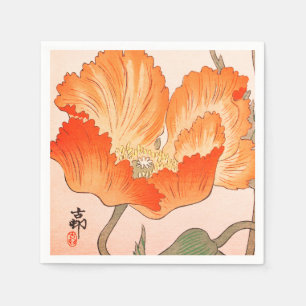 PAPER NAPKINS JAPANESE POPPY SERVET