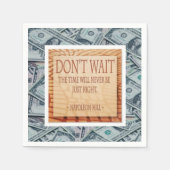 Paper Napkins, Money Napoleon Hill Servet (Voorkant)