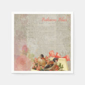 Paper Napkins, Paris France Newspaper Servet (Voorkant)