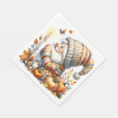 Paper Napkins Thanksgiving Gnome Servet (Hoek)