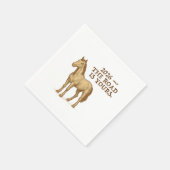 Paper Napkins with motivational text and horse Servet (Hoek)
