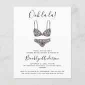 PAPER Ooh La La La Lingerie Shower Invitation Flyer (Voorkant)