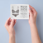 PAPER Ooh La La La Lingerie Shower Invitation Flyer (Hand)
