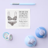 PAPER Ooh La La La Lingerie Shower Invitation Flyer (Enkel)