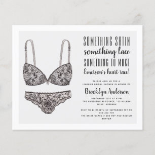 PAPER Ooh La La La Lingerie Shower Invitation Flyer
