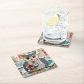 Paper Owl Coaster Kartonnen Onderzetters (Insitu)